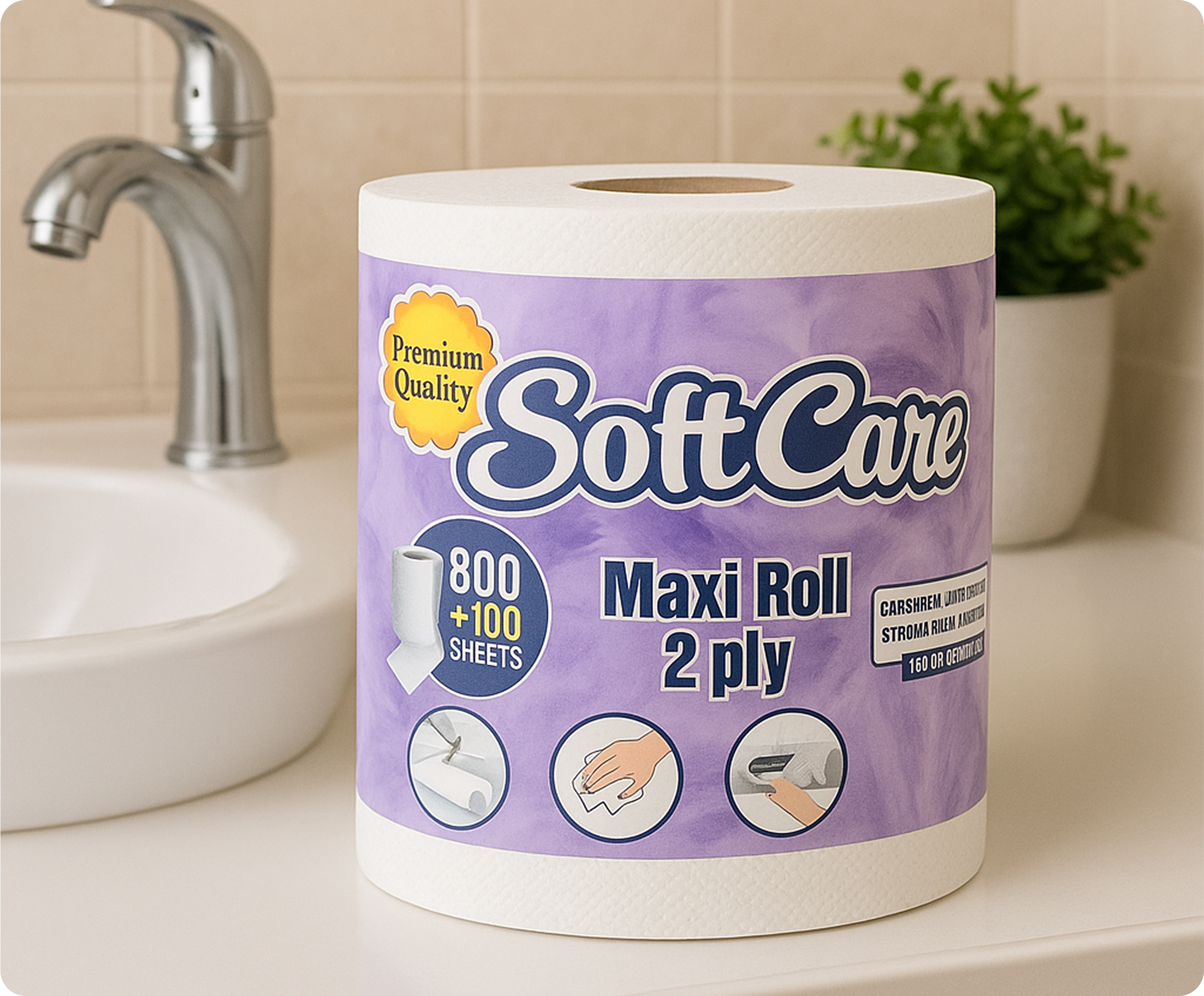 Softcare products on table